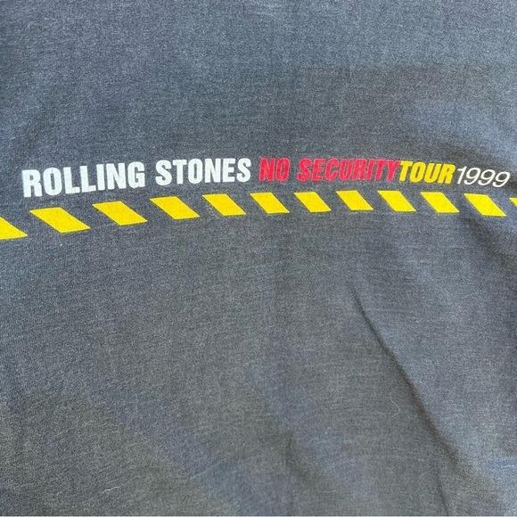VTG The Rolling Stones No Security Tour 1999 T-Shirt Black Double Sided Large - Picture 8 of 13